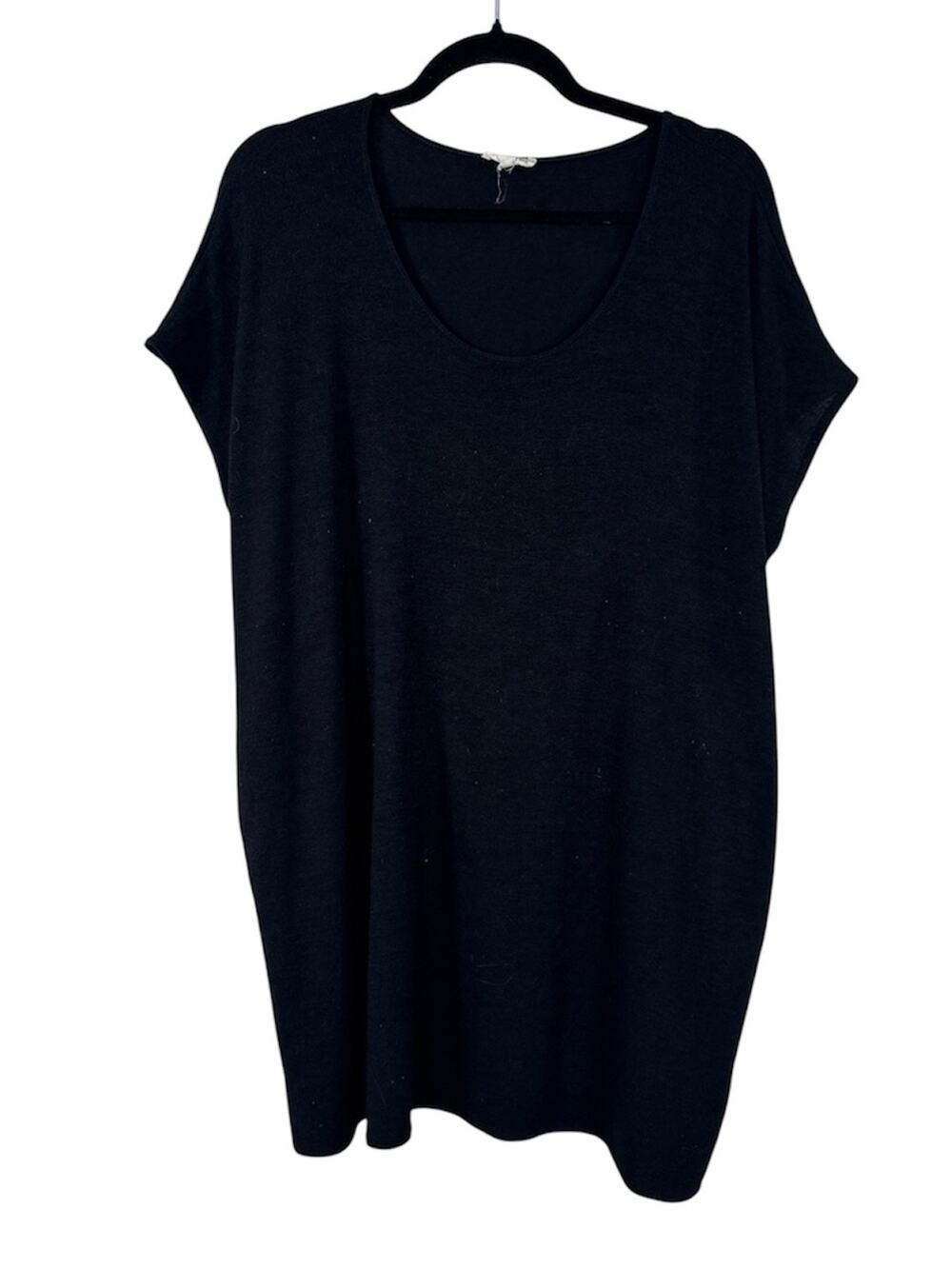 Wilfred Free Black Tee Shirt Mini Dress Womens XXS Casual Basic Staple LBD